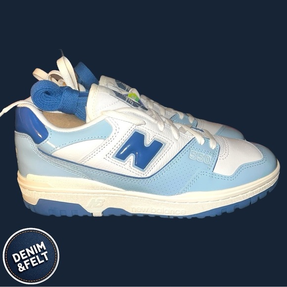 New Balance 550 Chrome Blue/White Men\'s Casual Sneakers/Shoes | NEW/NIB!!
